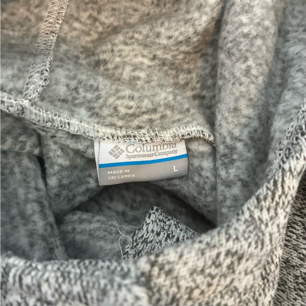 Columbia Women L  Gray Hooded Sweater Darling Days Pullover Sweatshirt Top NWT - Picture 5 of 5